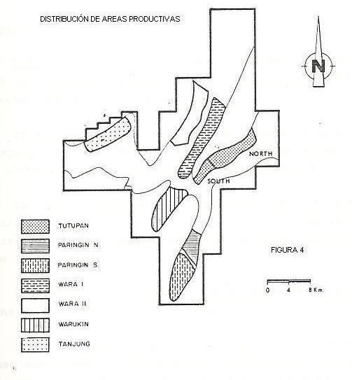 Distribución de áreas productivas