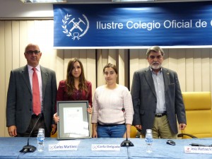 Cristina Robas, ganadora del concurso sobre Marte que estaba asociado con el Curso.